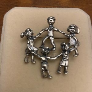 Sterling Silver Children brooch